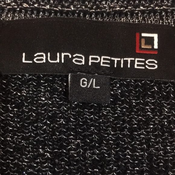 Laura Petites sleeveless sweater with sparkle Sz L - Picture 8 of 16